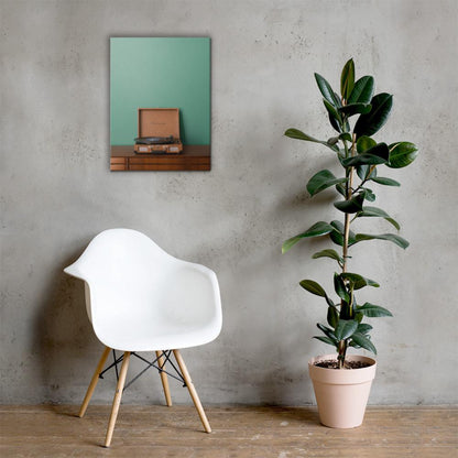 record player canvas print wall art mock-up