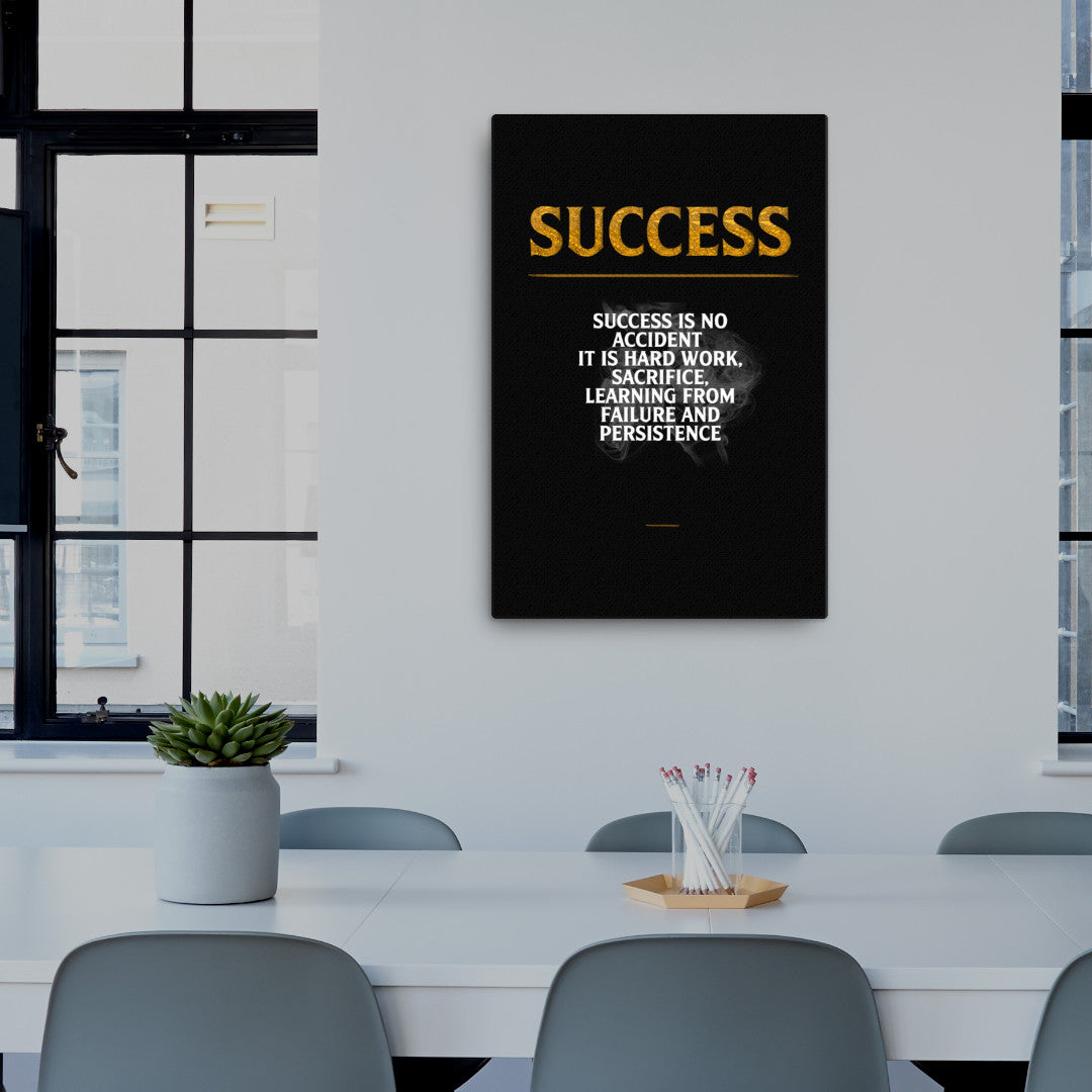 motivational canvas on the definition of success 