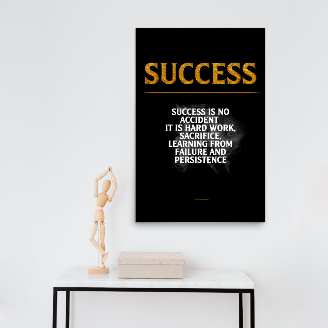 motivational art poster about success