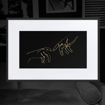 Finger Touch Framed Print