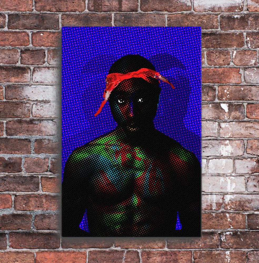 Tupac Shakur Pop Art Canvas Print