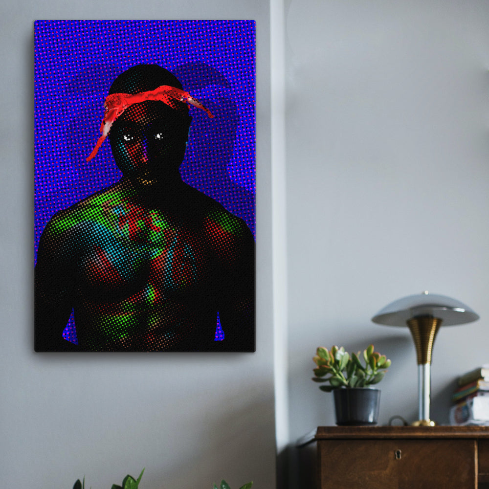 Tupac Shakur Pop Art Canvas Print